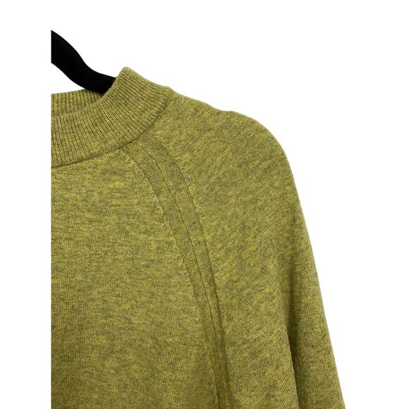 A New Day Sweater Womens Size Medium Heathered Green Crew Neck Long Sleeve - Picture 2 of 5